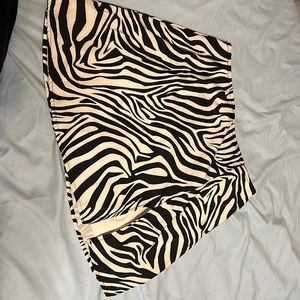 Zebra Fashion Nova skirt